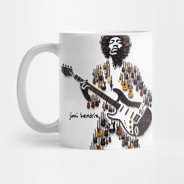 T-shirt, mug, sticker, print Jimi Hendrix by Ken Savana